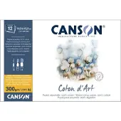 Canson aquarelblok Coton Art, 230×310 mm, 300 g/m², 12 vel