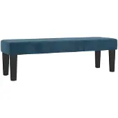 vidaXL Bank Donkerblauw 100 x 30 x 30 cm Fluweel