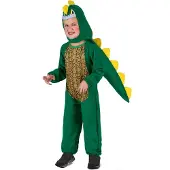 Vegaoo - Gele en groene dinosaurus outfit voor kinderen