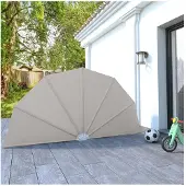 vidaXL Terrasscherm inklapbaar 160 cm crème