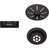 BLANCO Overloop en afloopsysteem zwart mat Single
