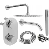 Mexen Kai DR70 inbouwbad-douche set met 30 regendouche, chroom - 77602DR70301-00