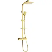 Mexen CQ62 opbouw doucheset met regendouche en thermostatische kraan, goud - 772506295-50