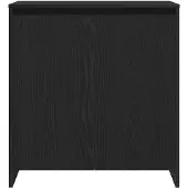 vidaXL Dressoir, zwart eikenfineer, 70 x 41 x 75 cm, houtvezel