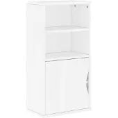 vidaXL Bijzetkast ODDA Wit, 40x24x79 cm, massief grenenhout