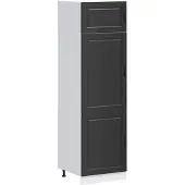 vidaXL Keuken kast Porto, zwart, houtvezel