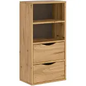 vidaXL Bijzetkast met lades 40x24x79 cm massief grenenhout