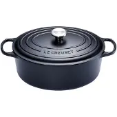 Le Creuset Ovale Braadpan 29 cm Mat Zwart