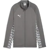 Puma Junior voetbaltrainingsjack grijs Sportvest Jongens/Meisjes Polyester Ronde hals - maat 176