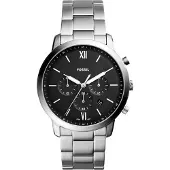 Fossil Analoog horloge zwart / zilver / wit
