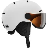 Salomon Orka Visor Ski- en snowboardhelm junior Wit 49-53