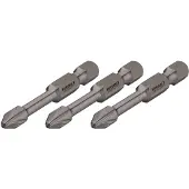Hazet 106321 Kruis-bit Aandrijving: 1/4 (6,3 mm) Uitvoering: Kruiskop Pozidriv PZ 3 50 mm