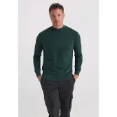 Felix Hardy Trui Met Opstaande Kraag - 100% Katoen Heren Donkergroen - Xl
