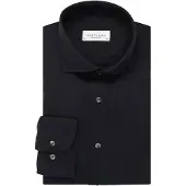 Profuomo Slim Fit Overhemd marine, Effen