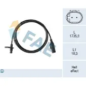 FAE 78748 Wielsnelheidssensor (ABS)