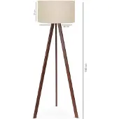 Opviq , AYD - 2581, Vloerlamp, Beige, MDF, 38 x 38 x 140 cm