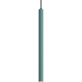 QAZQA Moderne blauwe hanglamp met geïntegreerde plafondplaat - Chuba