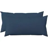 vidaXL Kussensloop 2 st HEERLEN Blauw 40 x 80 cm Stof