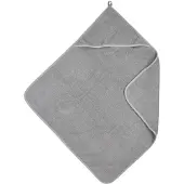Meyco Baby Uni badcape - badstof - grey - 75x75cm