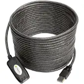 EFB Elektronik IUSB-REP10TY USB 2.0 Aktive Verlängerung, Hi-Speed, 10m, schwarz