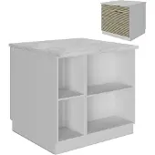 Vicco Keukeneiland Fame-Line Eiken paneel 90 cm met lade, zonder werkblad, Model 51596