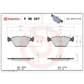 Brembo Remblokken set P 36 007 Brembo voor o.a. DAIMLER, JAGUAR
