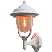 Konstsmide Wandlamp buiten PARMA, wit / opaal, Aluminium, Landelijk, Wandlamp buiten