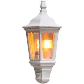 Konstsmide Wandlamp buiten met bewegingssensor FIRENZE, wit / opaal, Glas, Landelijk