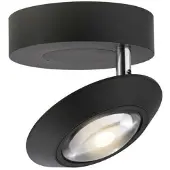 Paul Neuhaus Led plafondspot Pure Oculis black pearl