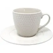 Queen Isabell Witte Kop en Schotel 210ml - Elegant Keramiek