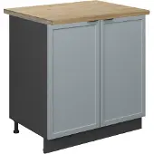 Vicco Wastafelkast Fame-Line Licht blauw-grijs 80 cm , WB Eik, Model 50660