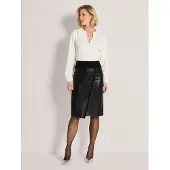 MADELEINE Rok Kokerrok in leerlook