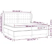 vidaXL Boxspring met matras fluweel donkergroen 200x200 cm