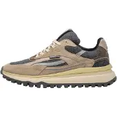 Floris van Bommel Sneakers laag 'De Gripper 02 ' bruin / brokaat / grijs gemêleerd / zilver