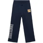 Abercrombie & Fitch Broek navy / lichtoranje / wit
