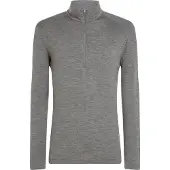 Icebreaker - Thermokleding - M Merino 260 Oasis LS Half Zip Gritstone Heather voor Unisex van Wol - Maat M - Grijs