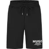 HUGO BOSS Heren Nomario Sweat Shorts (Zwart, Wit)