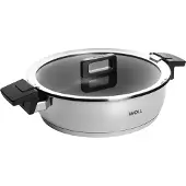 Woll Concept braadpan met deksel: Ø 28 cm, 8 cm hoog, 4,8 liter, geschikt voor alle warmtebronnen, inclusief inductie