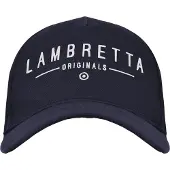 Lambretta Baseballpet van katoenmix (Marine)