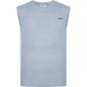 Slazenger Heren Katoenen Mouwloos Vest Top (Grijze Mergel)