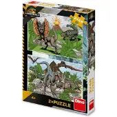 Dino Puzzel Jurassic World 2x48 Stukjes voor Kinderen 4+