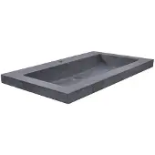 Mueller Single natuursteen meubelwastafel 60x46cm met kraangat