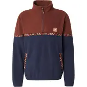 Iriedaily Trui 'Monte Noe' crème / marine / donkeroranje / roestrood