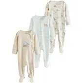 Next Nachtkledij beige / lichtgeel / mintgroen