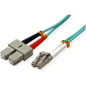 Value F.O. kabel 50/125µm OM3, LC/SC, turkoois, 2 m