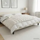vidaXL Verzwaringsdeken Wit 155 x 220 cm 7 kg 100% Katoen 205T