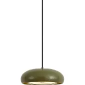QAZQA Retro hanglamp groen met metalen kap 2-lichts - Macaron