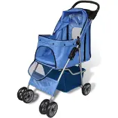 vidaXL Wandelwagen voor honden 15 kg blauw