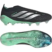 Adidas Predator Elite Veterloze Gras Voetbalschoenen (FG) Zwart Zilver Mintgroen