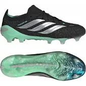 Adidas Predator Elite Gras Voetbalschoenen (FG) Zwart Zilver Mintgroen